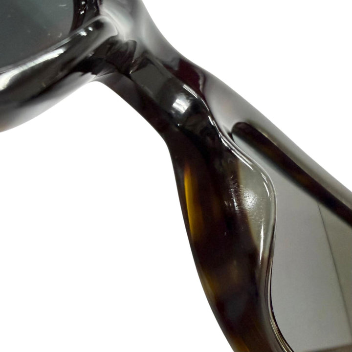 Excellent BALENCIAGA sunglasses BB Logo Metal Eyewear brown marble