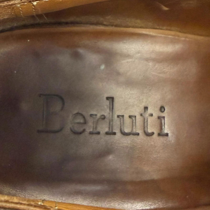 Discounted Very Good Berluti Dress shoes Alessandro Tattoo Collection Brown Patine