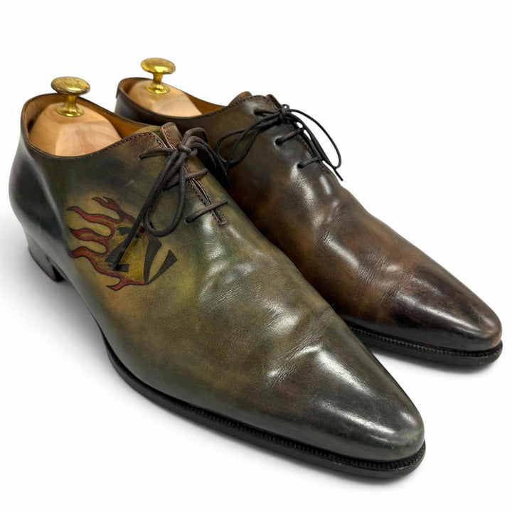 Discounted Very Good Berluti Dress shoes Alessandro Tattoo Collection Brown Patine