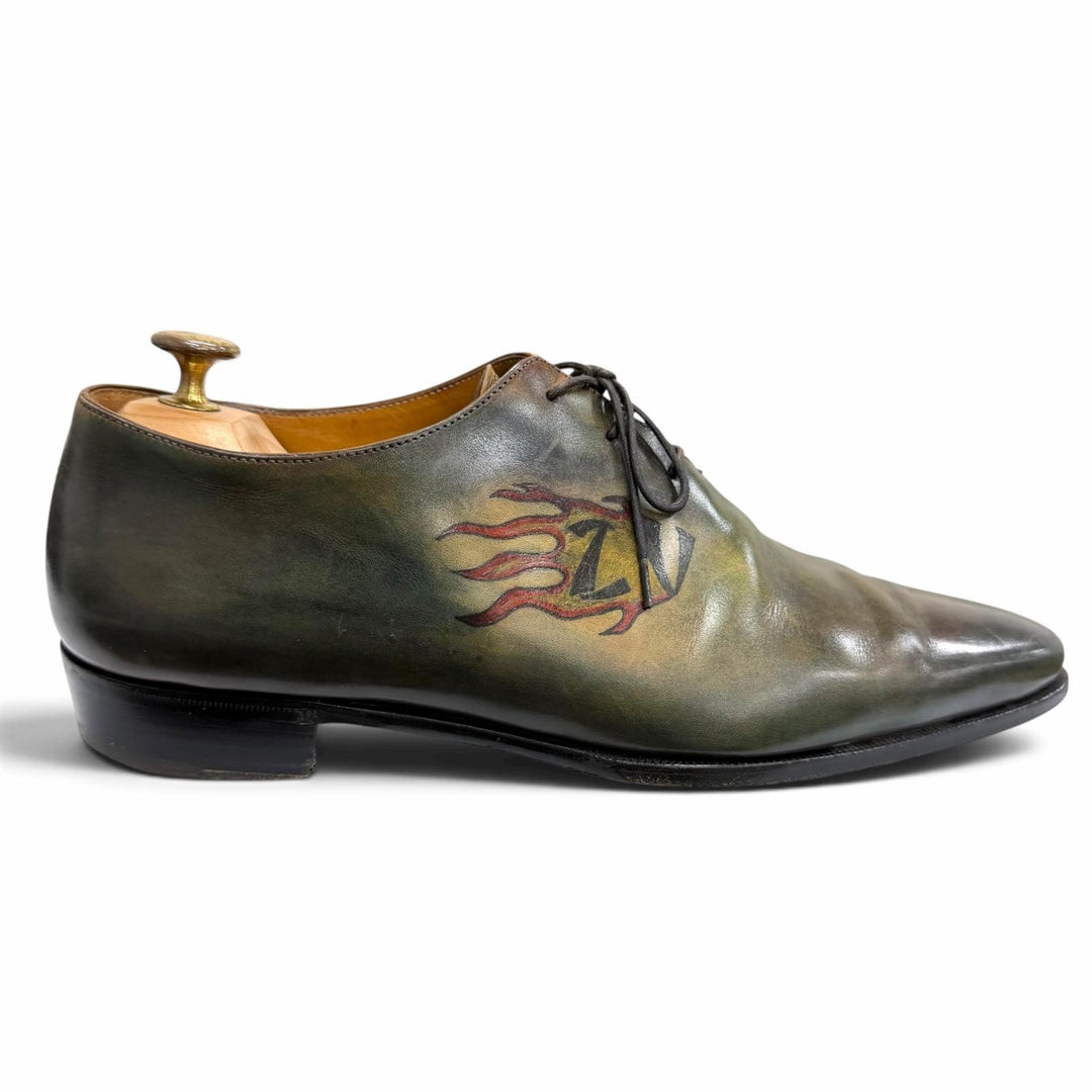 Discounted Very Good Berluti Dress shoes Alessandro Tattoo Collection Brown Patine