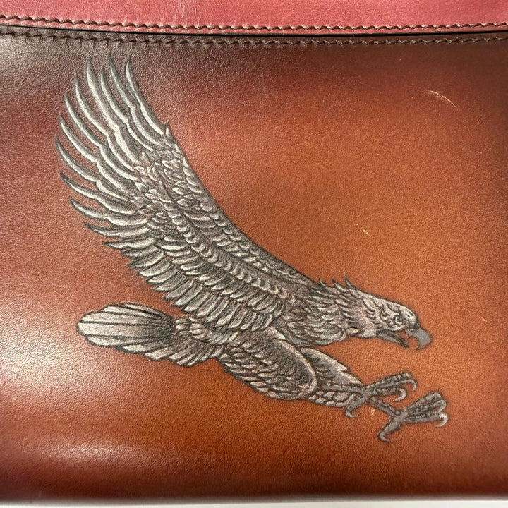 Great BERLUTI Clutch bag Nino TGM Calligraphy Scritto Tattoo Collection