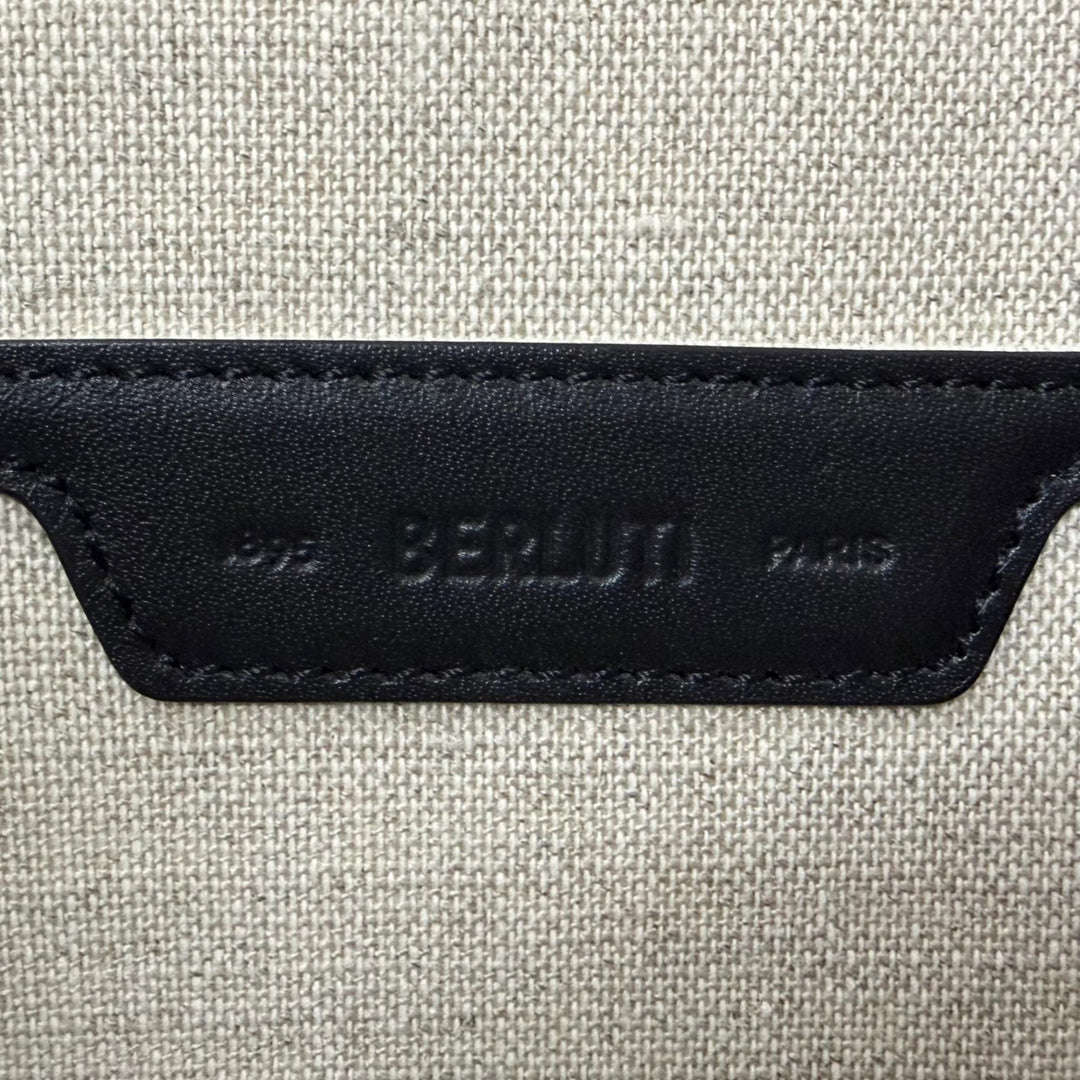 Great BERLUTI Clutch bag Nino TGM Calligraphy Scritto Tattoo Collection