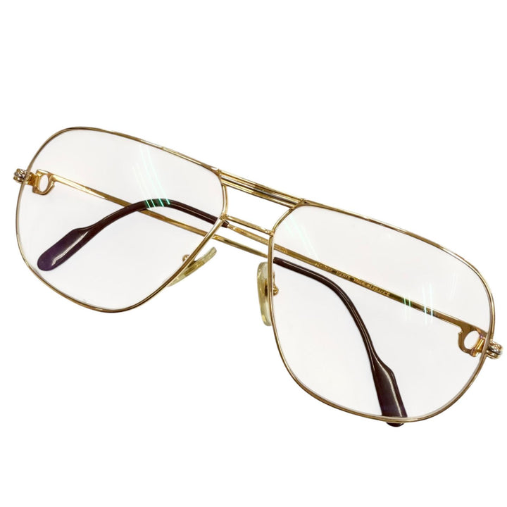 Very Good Cartier sunglasses Trinity gold mens