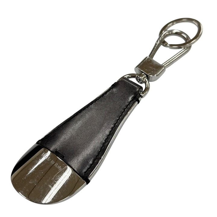 Great BERLUTI key ring shoehorn shoehorn Silver leather mens