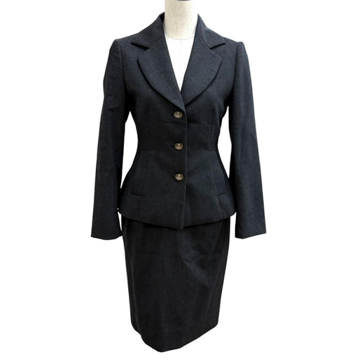 Excellent Vivienne Westwood Red Label suit Charcoal gray wool Women
