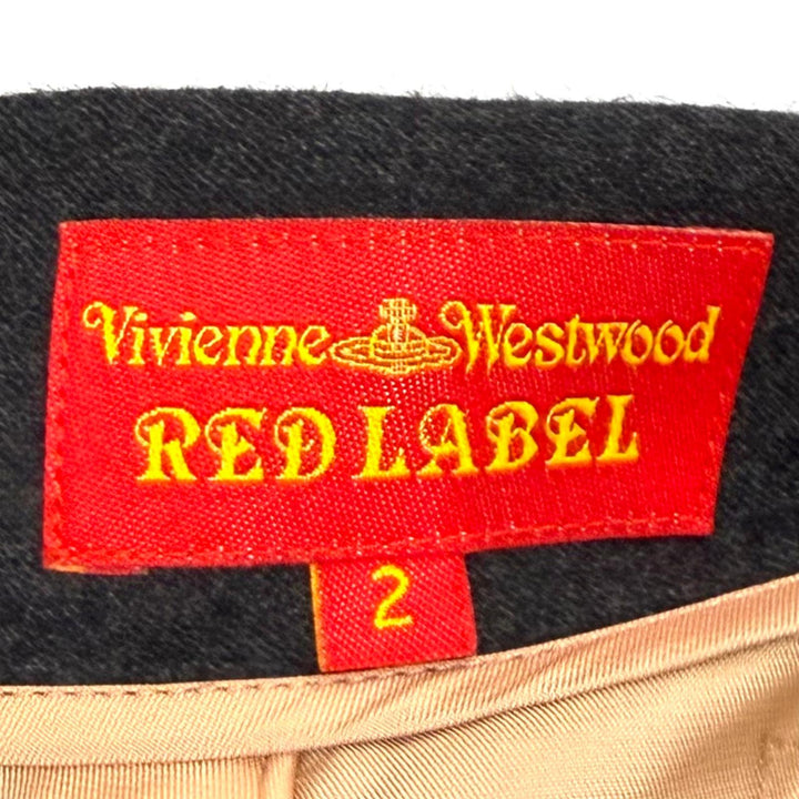 Excellent Vivienne Westwood Red Label suit Charcoal gray wool Women