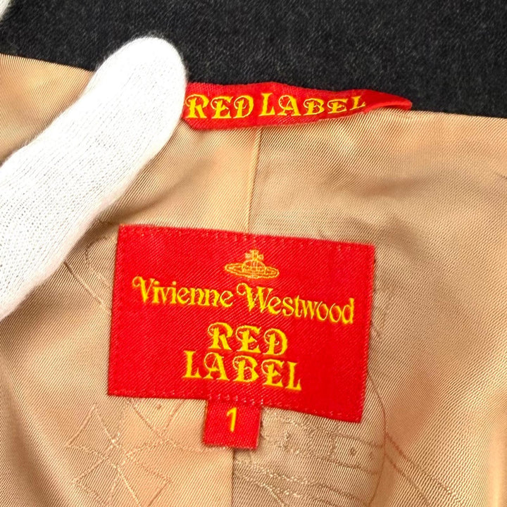 Excellent Vivienne Westwood Red Label suit Charcoal gray wool Women