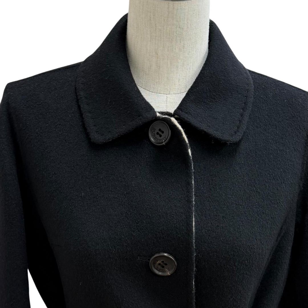 Great BURBERRY LONDON coat black wool Women 36