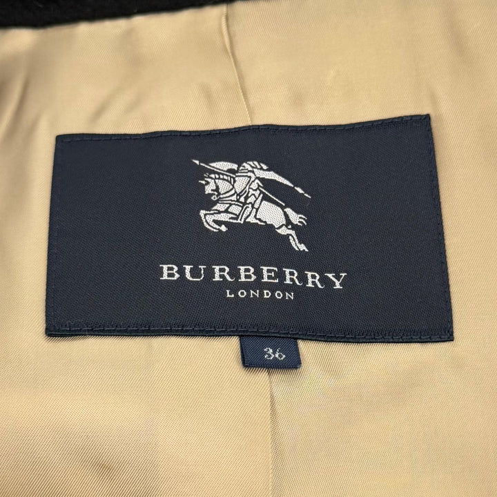 Great BURBERRY LONDON coat black wool Women 36