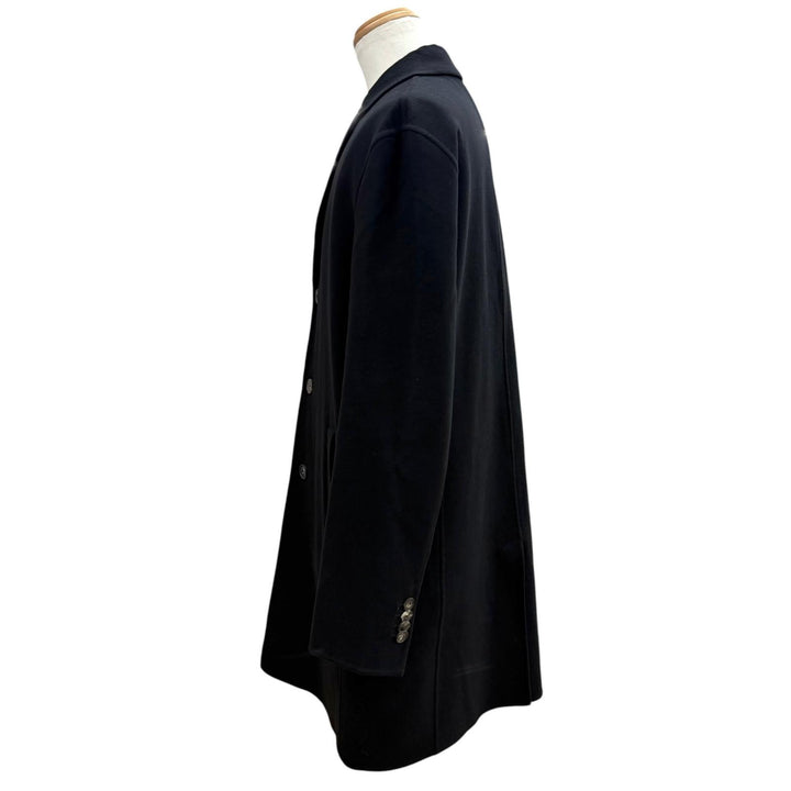 Great Salvatore Ferragamo Chester coat Single logo button black Virgin wool 52