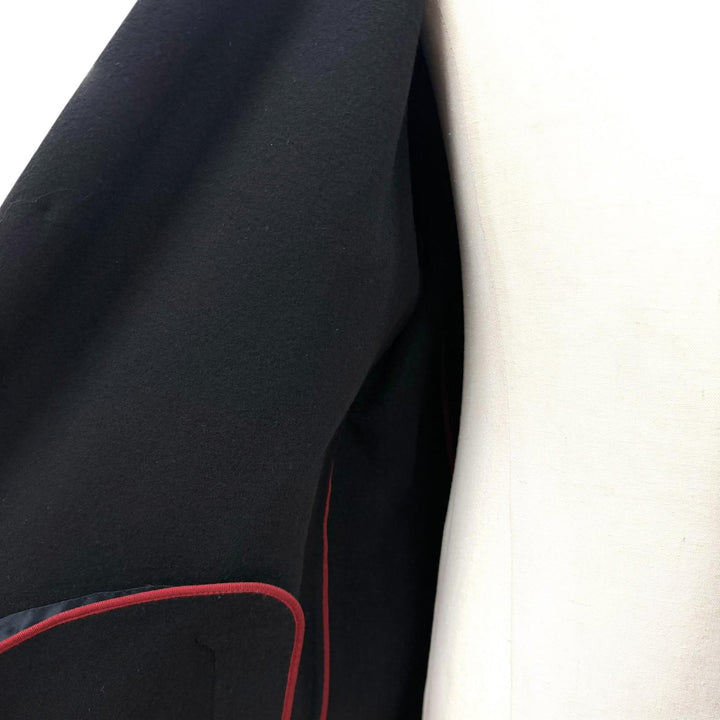 Great Salvatore Ferragamo Chester coat Single logo button black Virgin wool 52