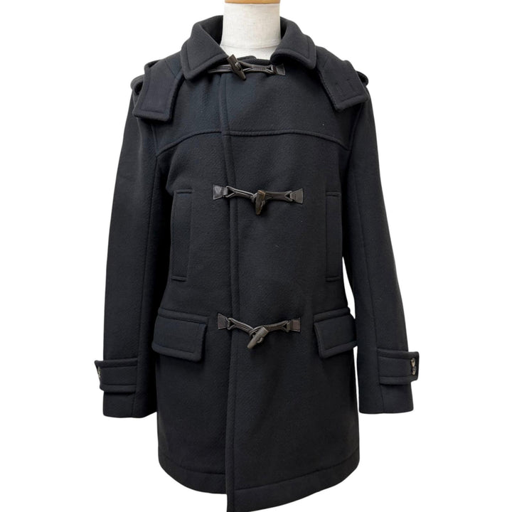 Great Salvatore Ferragamo Duffel coat Toggle button elbow patch charcoal