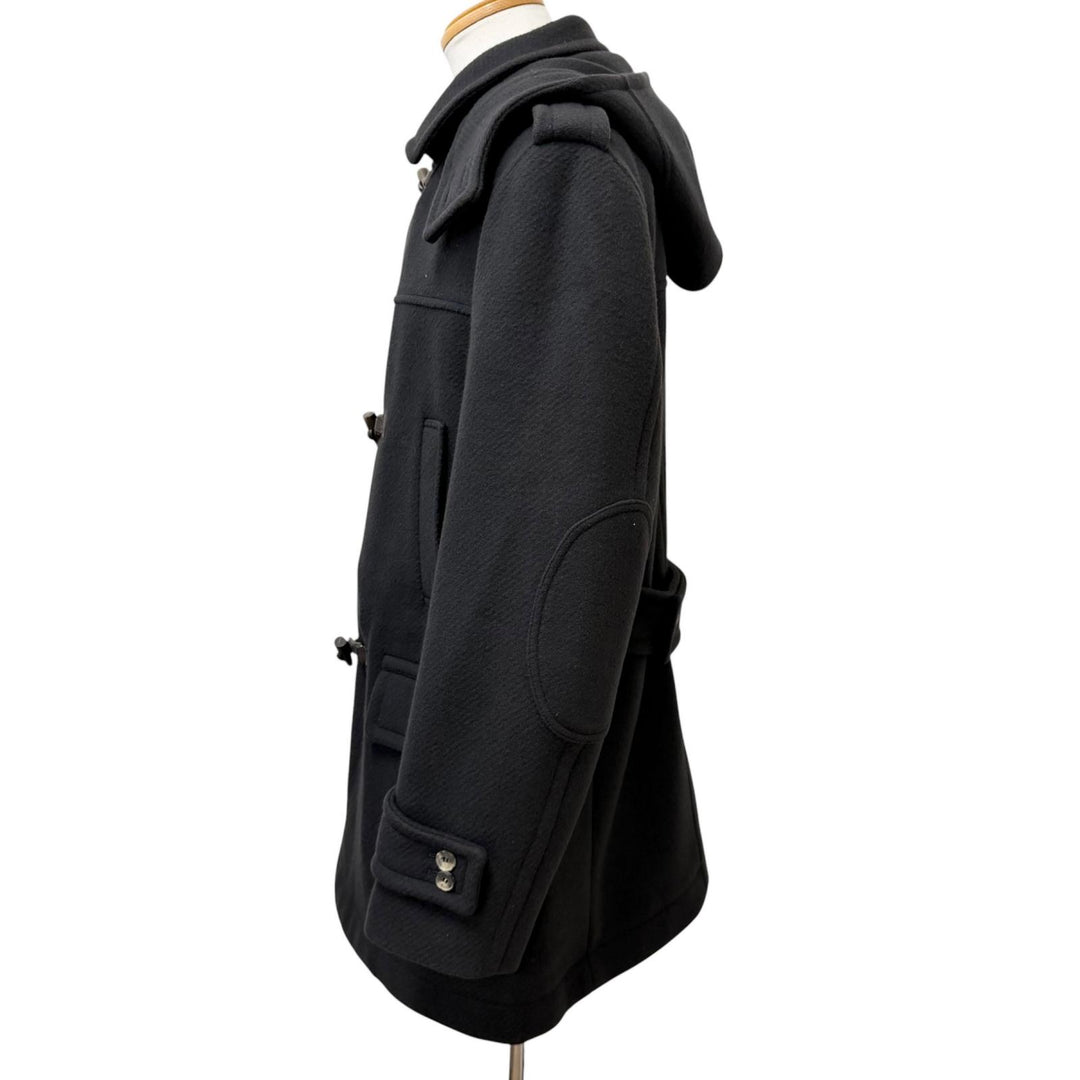 Great Salvatore Ferragamo Duffel coat Toggle button elbow patch charcoal