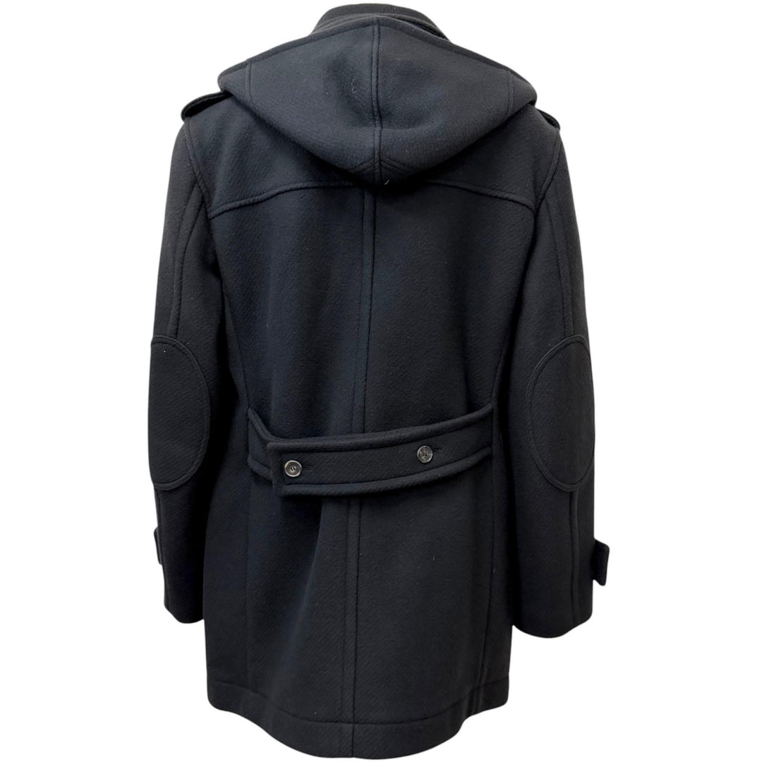 Great Salvatore Ferragamo Duffel coat Toggle button elbow patch charcoal