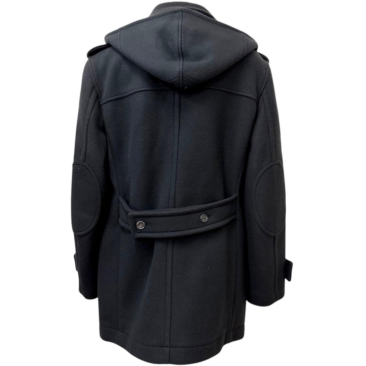 Great Salvatore Ferragamo Duffel coat Toggle button elbow patch charcoal