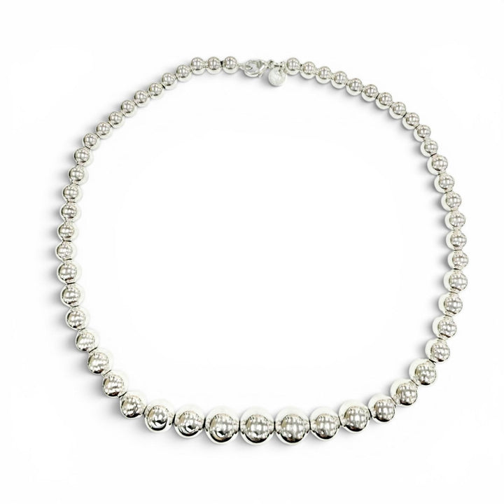 Excellent TIFFANY&Co. Necklace Hardware Graduated Ball Necklace Silver 925 Women