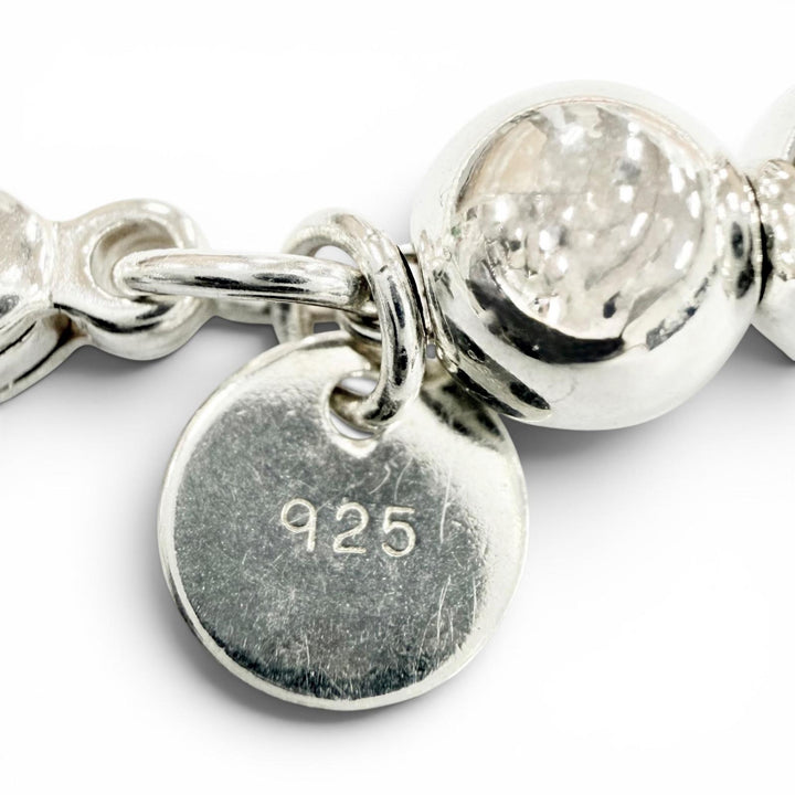 Excellent TIFFANY&Co. Necklace Hardware Graduated Ball Necklace Silver 925 Women