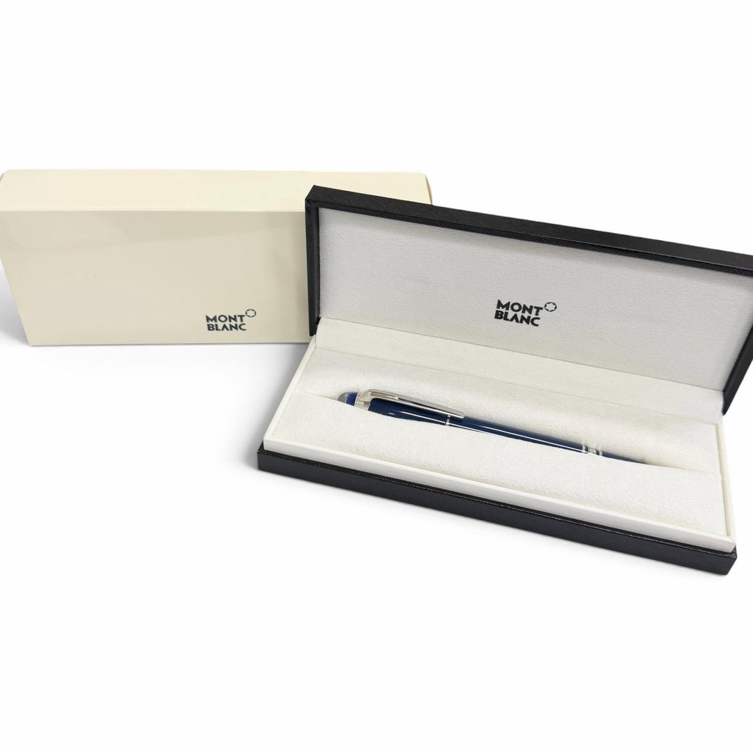 Excellent MONTBLANC Ballpoint pen Starwalker Blue Planet blue mens