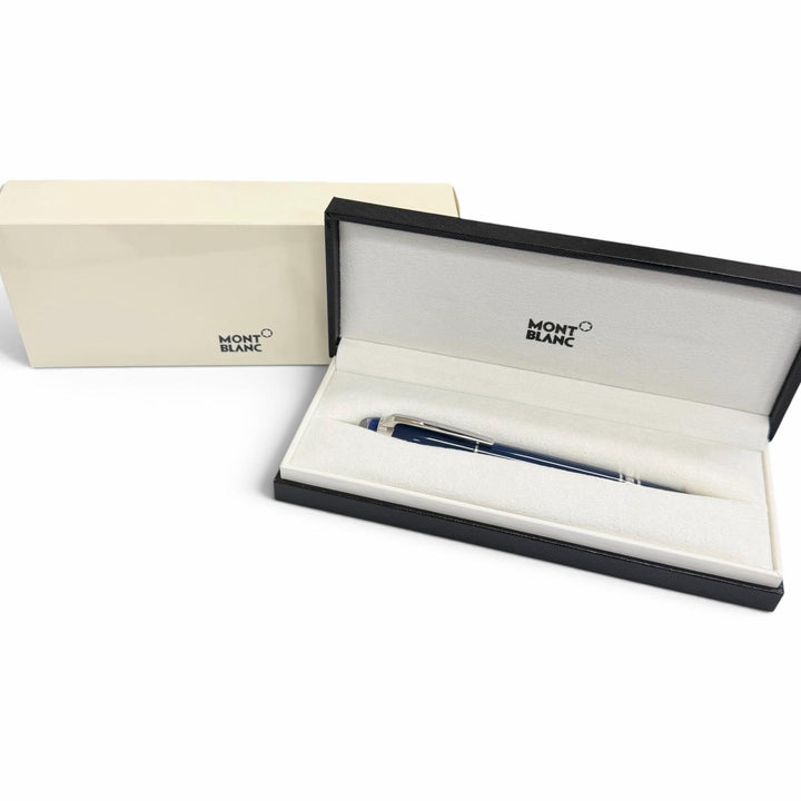 Excellent MONTBLANC Ballpoint pen Starwalker Blue Planet blue mens