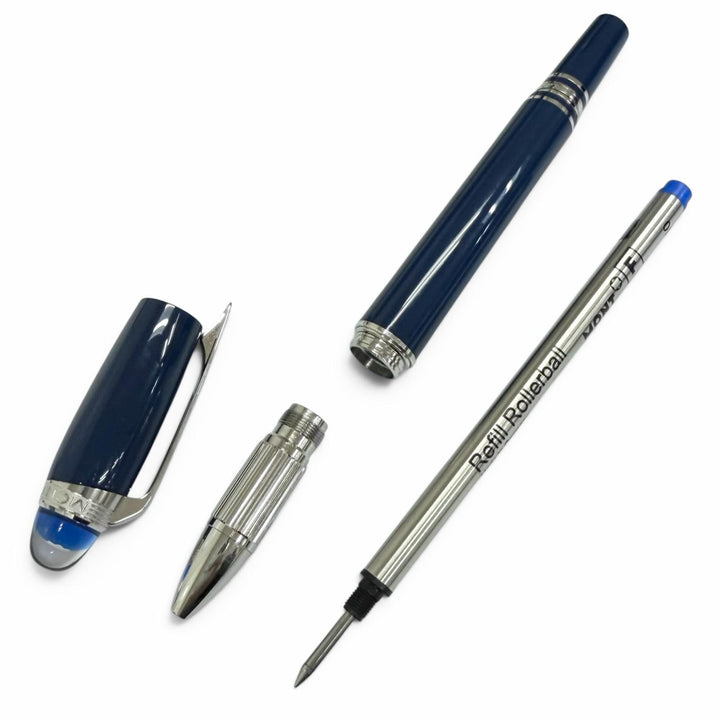 Excellent MONTBLANC Ballpoint pen Starwalker Blue Planet blue mens
