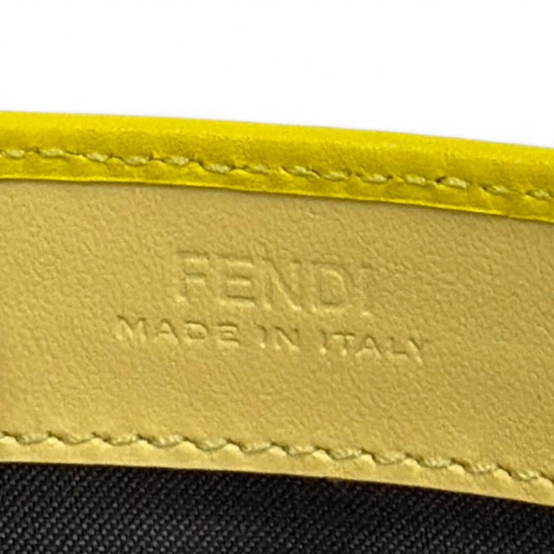 Great FENDI Purse Leather long wallet yellow leather Women 8M0251