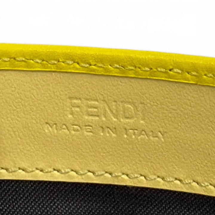 Great FENDI Purse Leather long wallet yellow leather Women 8M0251