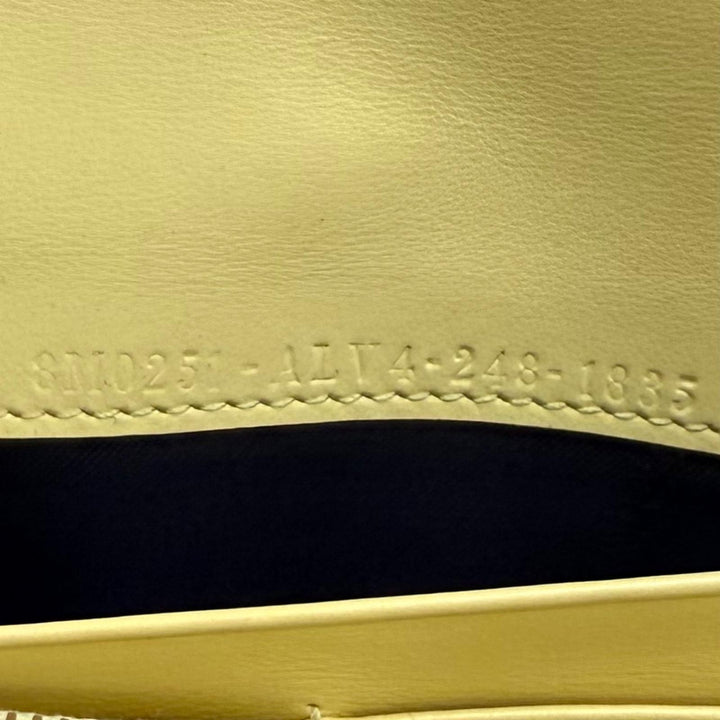 Great FENDI Purse Leather long wallet yellow leather Women 8M0251