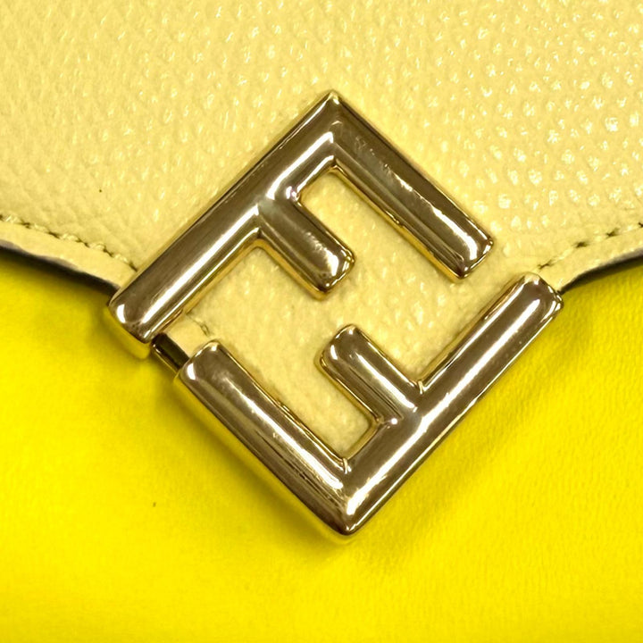 Great FENDI Purse Leather long wallet yellow leather Women 8M0251