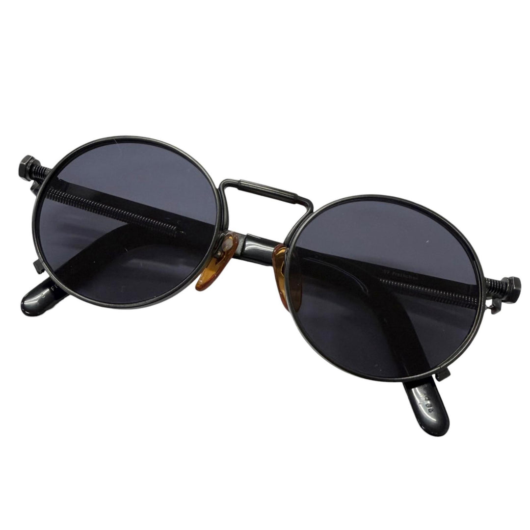 Great JEAN-PAUL GAULTIER sunglasses Spring Temple Round Frame black