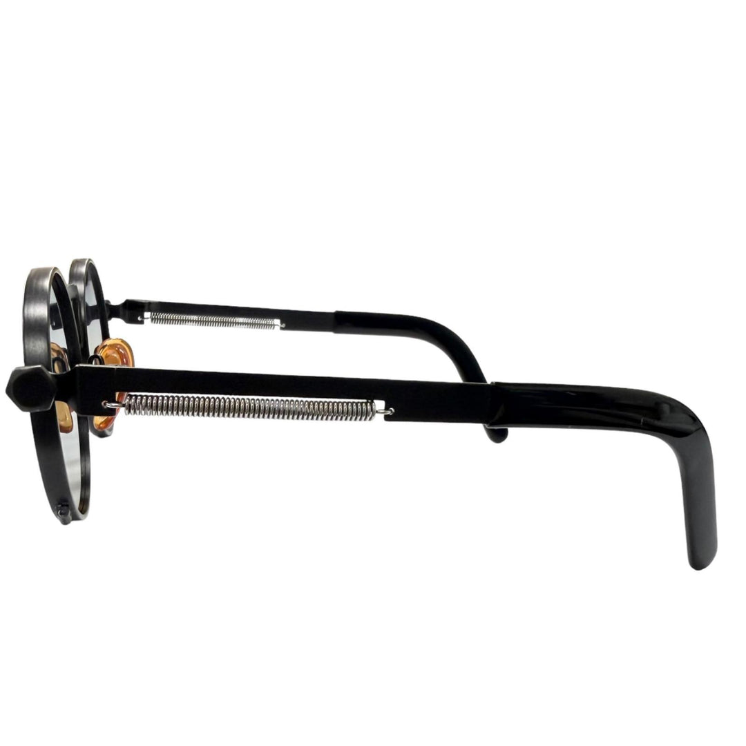 Great JEAN-PAUL GAULTIER sunglasses Spring Temple Round Frame black