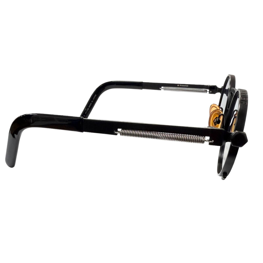 Great JEAN-PAUL GAULTIER sunglasses Spring Temple Round Frame black
