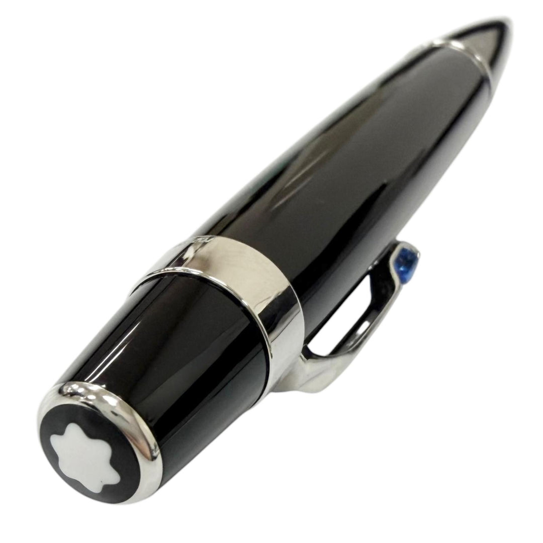 Excellent MONTBLANC Ballpoint pen BOHEME Twist type black Blue Gemstone mens
