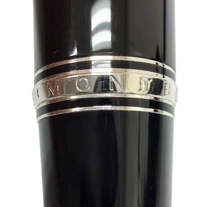 Excellent MONTBLANC Ballpoint pen BOHEME Twist type black Blue Gemstone mens
