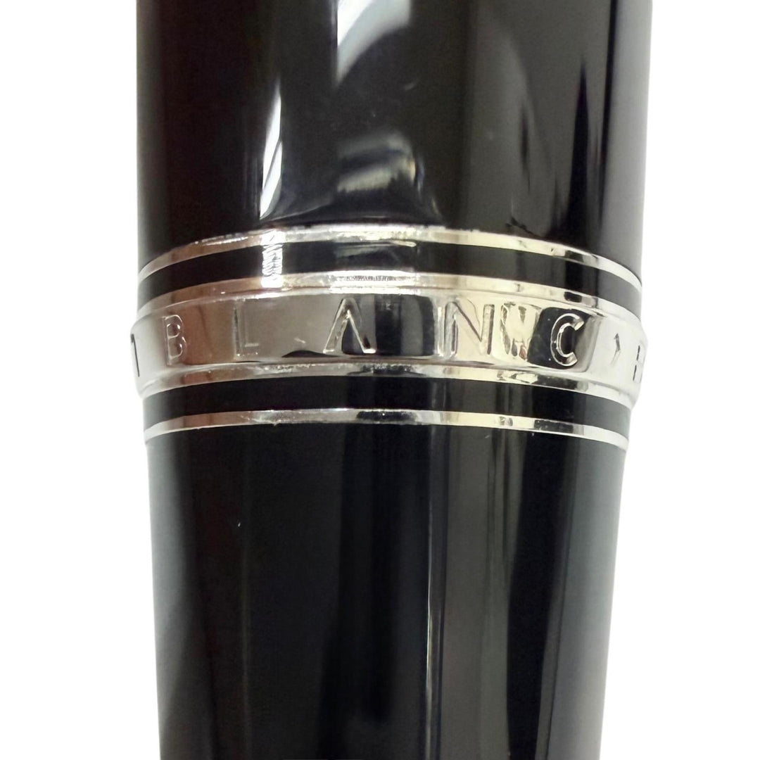 Excellent MONTBLANC Ballpoint pen BOHEME Twist type black Blue Gemstone mens
