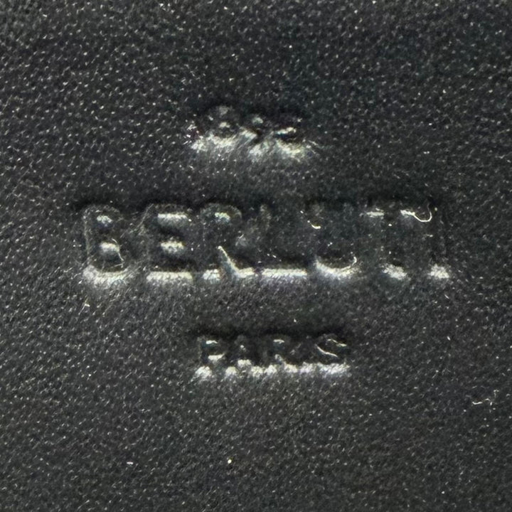Excellent BERLUTI Purse Itauba Current model: Calligraphy Round Zip Long Wallet