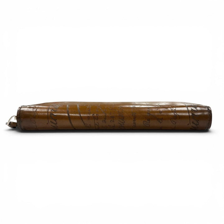 Excellent BERLUTI Purse Itauba Current model: Calligraphy Round Zip Long Wallet