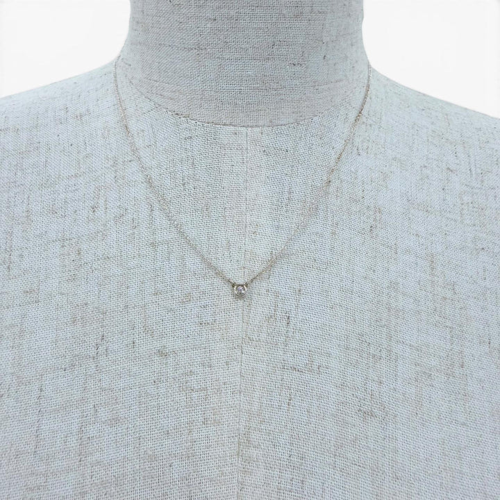 Excellent TIFFANY&Co. By the Yard 1P Diamond Necklace frame diameter 0.2""