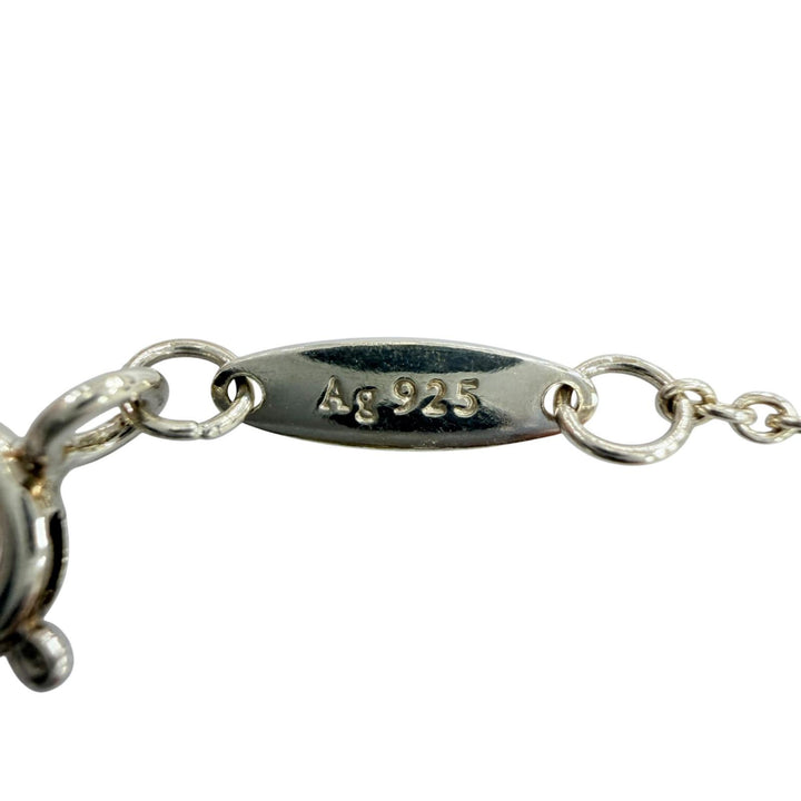 Great TIFFANY&Co. bracelet Color By the Yard 1P Aquamarine Silver AG925 Women