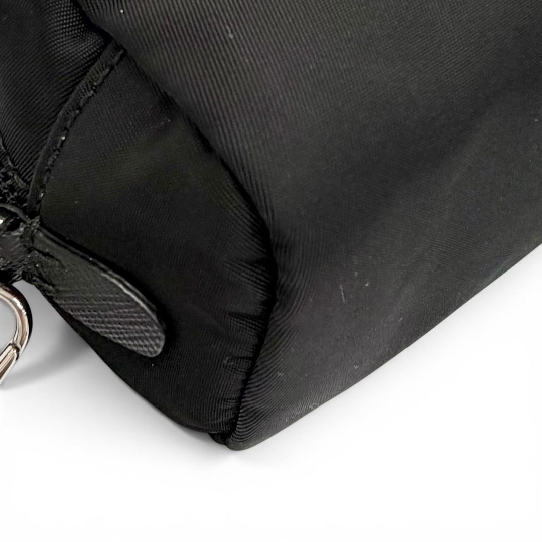 Excellent PRADA Cosmetics Pouch Vera Re-Nylon Mini Pouch Small triangle 1NS175