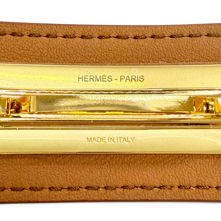 Pristine HERMES Valletta Baretta Arne Vaux Swift Leather H261003G 37TU