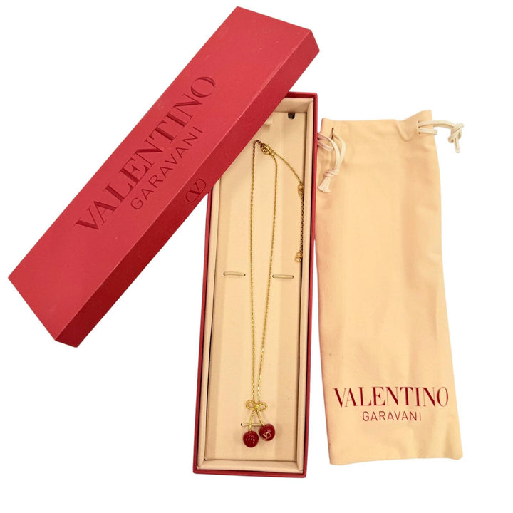 Excellent Valentino Garavani Necklace Cherific Red ー Women