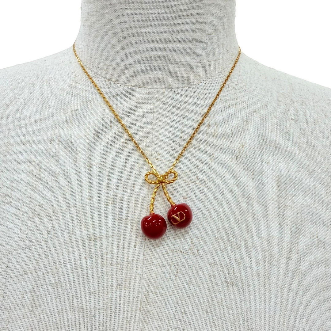 Excellent Valentino Garavani Necklace Cherific Red ー Women