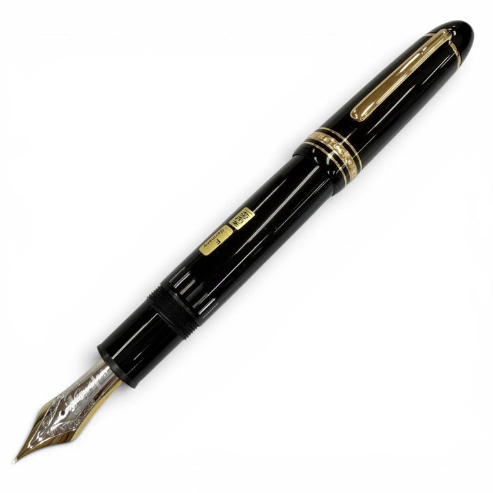 Excellent MONTBLANC fountain pen Meisterstück 149 white star black 18K mens
