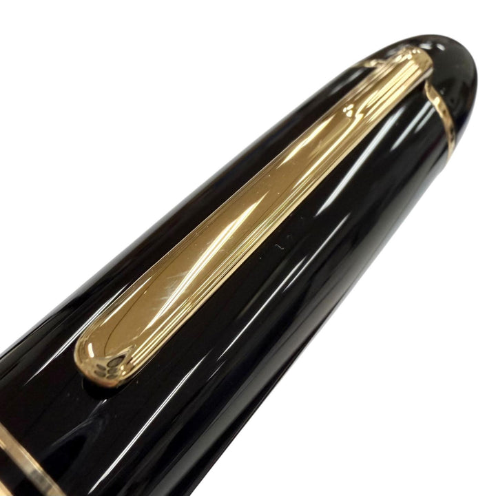 Excellent MONTBLANC fountain pen Meisterstück 149 white star black 18K mens