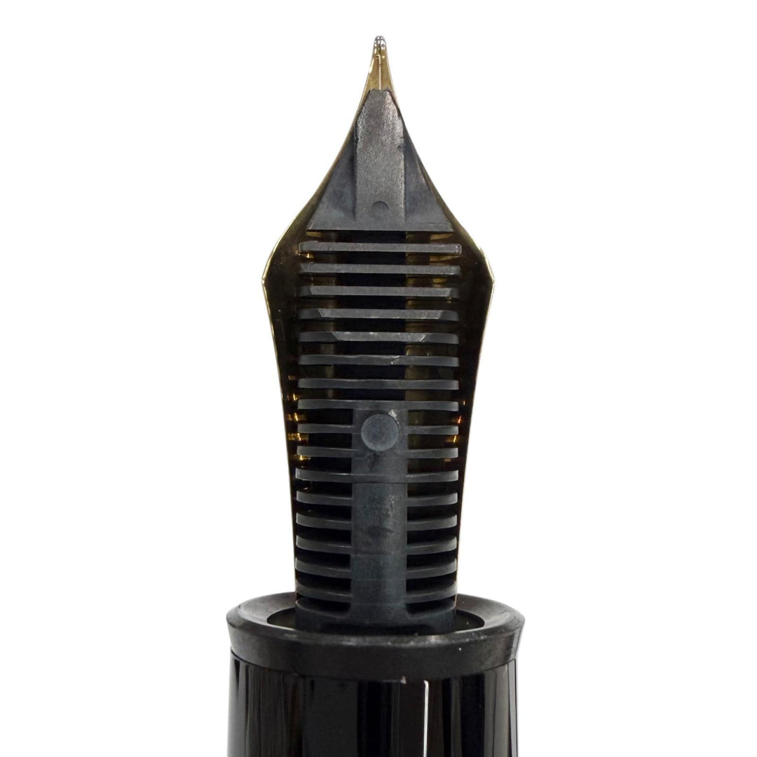 Excellent MONTBLANC fountain pen Meisterstück 149 white star black 18K mens