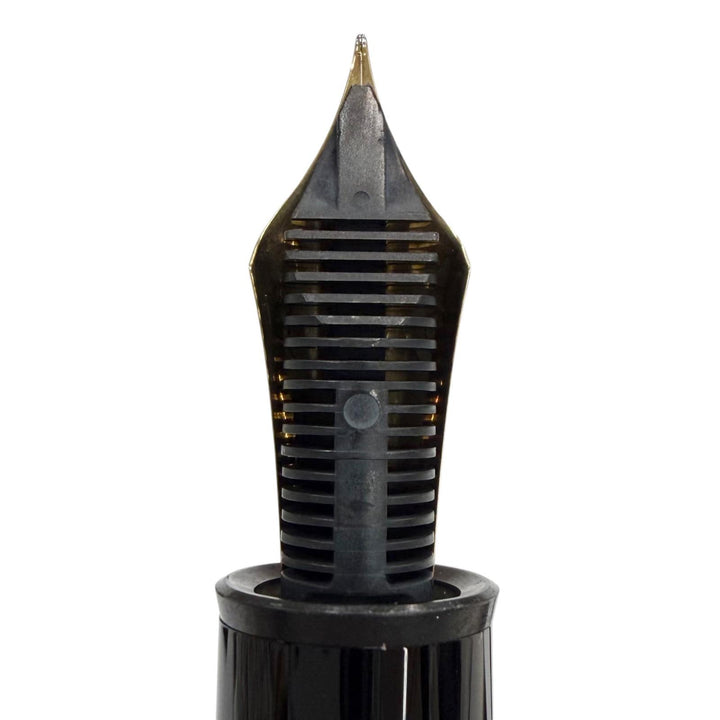 Excellent MONTBLANC fountain pen Meisterstück 149 white star black 18K mens