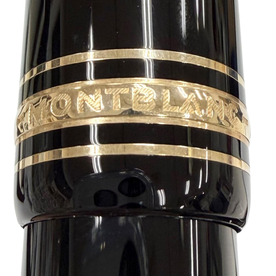 Excellent MONTBLANC fountain pen Meisterstück 149 white star black 18K mens