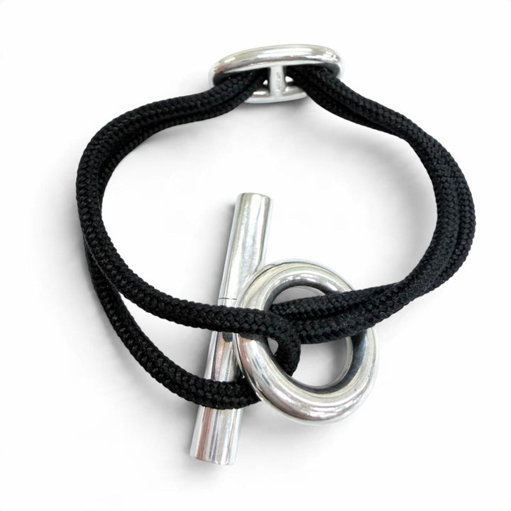 Great HERMES bracelet Chaine d'Ancre Skipper Silver AG925 Women