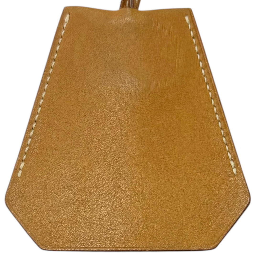 Very Good HERMES Necklace Margiela-era Clochette gold Box scarf Leather mens
