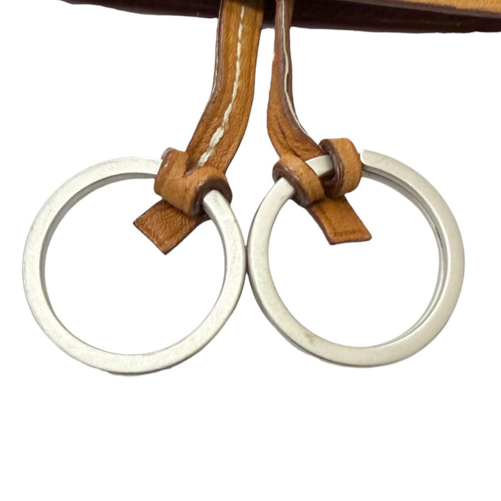 Very Good HERMES Necklace Margiela-era Clochette gold Box scarf Leather mens
